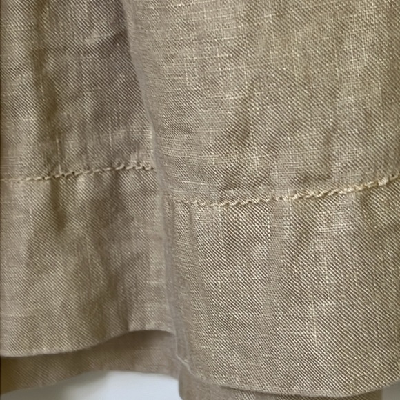 J Crew Linen Drawstring Mini Skirt Size 4 Pockets - Picture 5 of 11